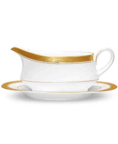 Noritake Crestwood Gold Gravy With Tray