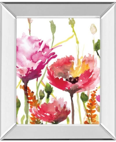Classy Art Blooms And Buds By Rebecca Meyers Mirror Framed Print Wall Art In Pink