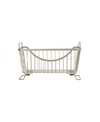 Spectrum Diversified Ashley Stackable Wire Basket With Raised Feet And Looped Handles, Small In Gold-tone