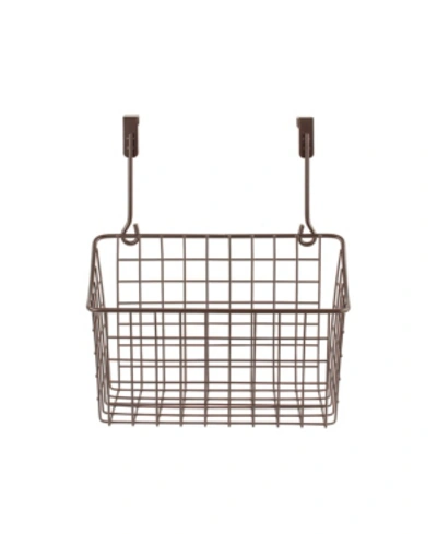 Spectrum Diversified Grid Storage Basket, Medium In Bronze