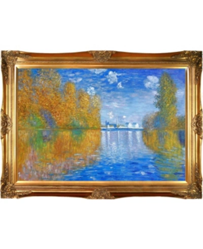 La Pastiche By Overstockart Autumn At Argenteuil By Claude Monet With Victorian Frame Oil Painting Wall Art, 44" In Multi
