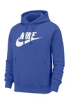 Nike Club Fleece Drawstring Hoodie In Astrbl/astrbl
