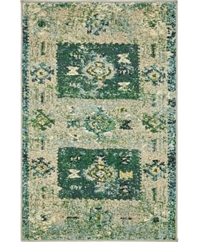 Bridgeport Home Closeout! Bayshore Home Newhedge Nhg3 2' X 3' Area Rug In Green