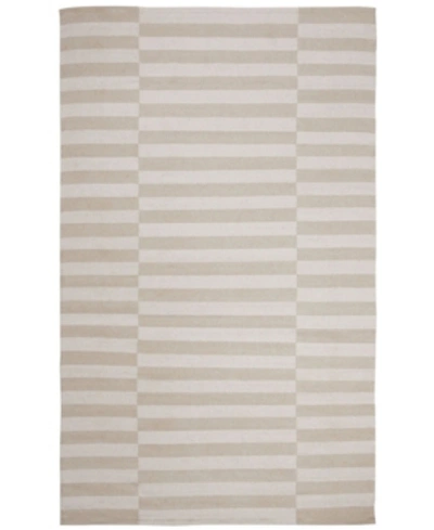 Lauren Ralph Lauren Ludlow Stripe Lrl7350d Alabaster 8' X 10' Area Rug In Tan/beige