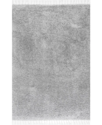 Nuloom Belleza Plush Neva 7'10" X 10'10" Area Rugs In Gray