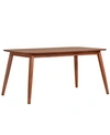Inspire Q Larvik Mid-century Danish Modern Tapered 63" Dining Table In Natural