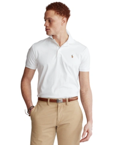 Polo Ralph Lauren Men's Slim-fit Soft Cotton Polo Shirt In White