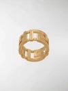 Versace Gold Greek Key Ring In Gold