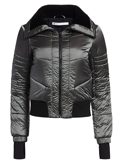 Blanc Noir Women's Bella Thin Down Puffer Jacket In Iron Gate