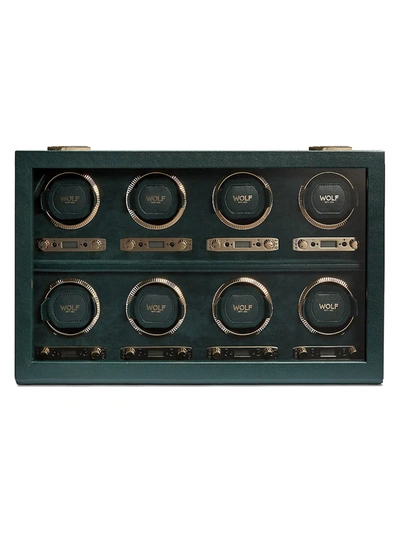 Wolf British Racing Green 8-piece Watch Winder