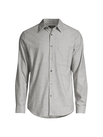 Theory Men's Irving Slim-fit Pocket Sport Shirt In Light Grey