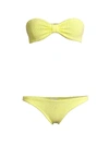 Hunza G Jean Bow Two-piece Bikini Set In Lemon