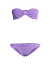 Hunza G Women's Jean Bow Two-piece Bikini Set In Lilac