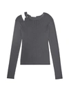 HELMUT LANG RING SHOULDER KNIT TOP,0400013366736