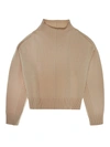 Helmut Lang Stitched Wool & Cashmere Mockneck Sweater In Muslin