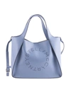 Stella Mccartney Stella Logo Tote In Cameo Blue