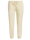 N:philanthropy Scarlett Faux Leather Joggers In Vintage White
