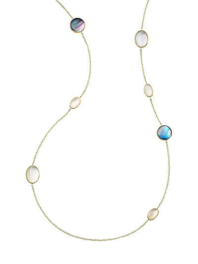 Ippolita Women's 18k Rock Candy 18k Yellow Gold, Rock Crystal & Mother-of-pearl Long Chain Necklace