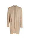 Splendid Longline Cardigan In Light Oatmeal