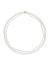 SOPHIE BILLE BRAHE WOMEN'S CLASSIC COLLECTION 14K YELLOW GOLD & 2.5-6MM PEARL DOUBLE PEGGY NECKLACE,400013300721