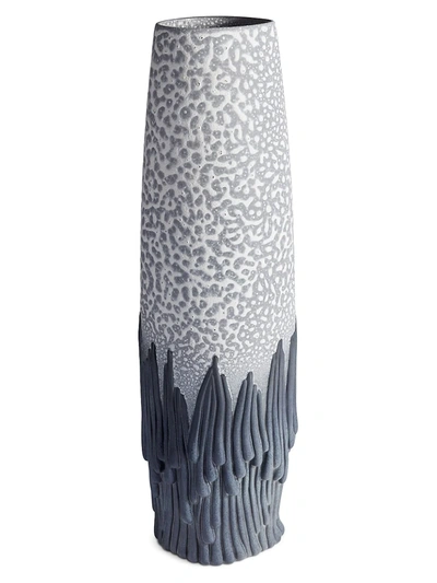 L'objet + Haas Brothers Mojave Medium Earthenware Vase In Blue