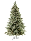 FRASER HILL FARMS 9-FT. PINE CONES, CLEAR SMART LIGHTS & EZ CONNECT GLISTENING PINE TREE,0400013242603