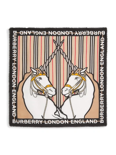 Burberry Unicorn Archive Stripe Blanket