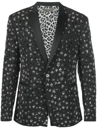 Philipp Plein Jungle Single-breasted Blazer In Black