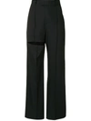 ALEKSANDRE AKHALKATSISHVILI CUT-OUT WIDE COTTON TROUSERS