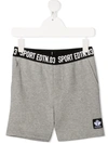 DSQUARED2 LOGO-PATCH TRACK SHORTS