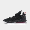 Nike Lebron 18 High-top Sneakers In Black/white/university Red