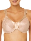 Bali Minimizer Satin Tracings Comfort Strap Underwire Bra 3562 In Nude