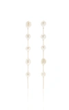 Cult Gaia Atum Brass And Pearl Earrings In White