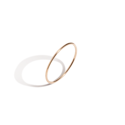 Aurate Stackable Ring In Gold/ Pink