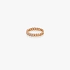 Shay 18k Rose Gold Baby Link Triple Diamond Ring In Gold