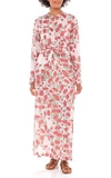 Banjanan Crystal Cotton Voile Maxi Dress In Floral