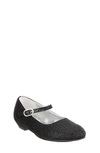 Nina Kids' Girls' Zelia Rhinestone Satin Mary Janes - Walker, Toddler In Black Satin W/stud