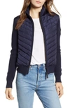 Canada Goose Hybridge Quilted & Knit Jacket In Blue