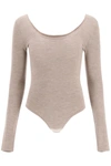 GABRIELA HEARST EMILY BODYSUIT,120941 A003 TAUPE