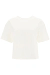 AREA T-SHIRT WITH CUT-OUT HEART AND CRYSTALS,11664621