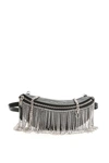 MIU MIU CRYSTAL FRINGED BELTBAG,11663766