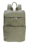 Matt & Nat 'brave' Faux Leather Backpack In Matcha