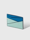 Loewe Puzzle Plain Calfskin Leather Cardholder In Multicolor