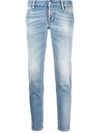 Dsquared2 Jennifer Cropped Jeans In Light Blue In Blue