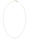 Gigi Clozeau 18kt Rose Gold Turquoise Beaded Necklace In Gold