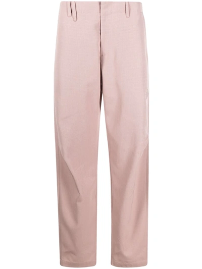 A-cold-wall* Logo-patch Straight Leg Trousers In Pink