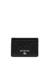 MICHAEL MICHAEL KORS QUILTED LEATHER CARD HOLDER