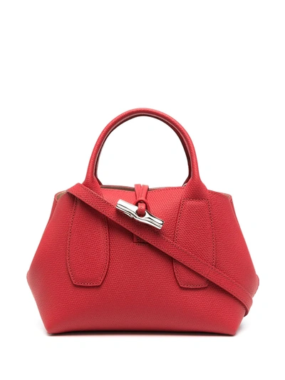 Longchamp Roseau 手提包 In Red