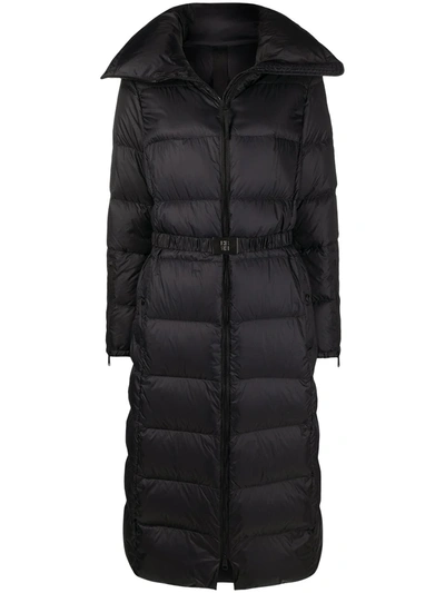 Hugo Boss Long-line Down Jacket In Black