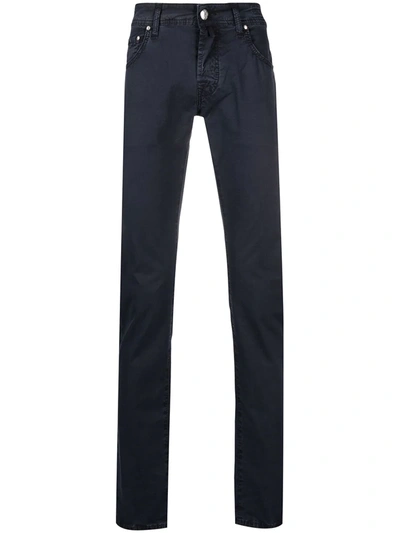 Jacob Cohen Slim-fit Drainpipe Jeans In Blue